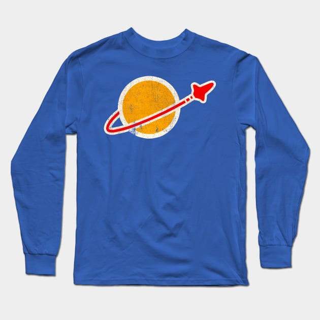 Classic Spaceman // 80s Vintage Long Sleeve T-Shirt by Niko Neon